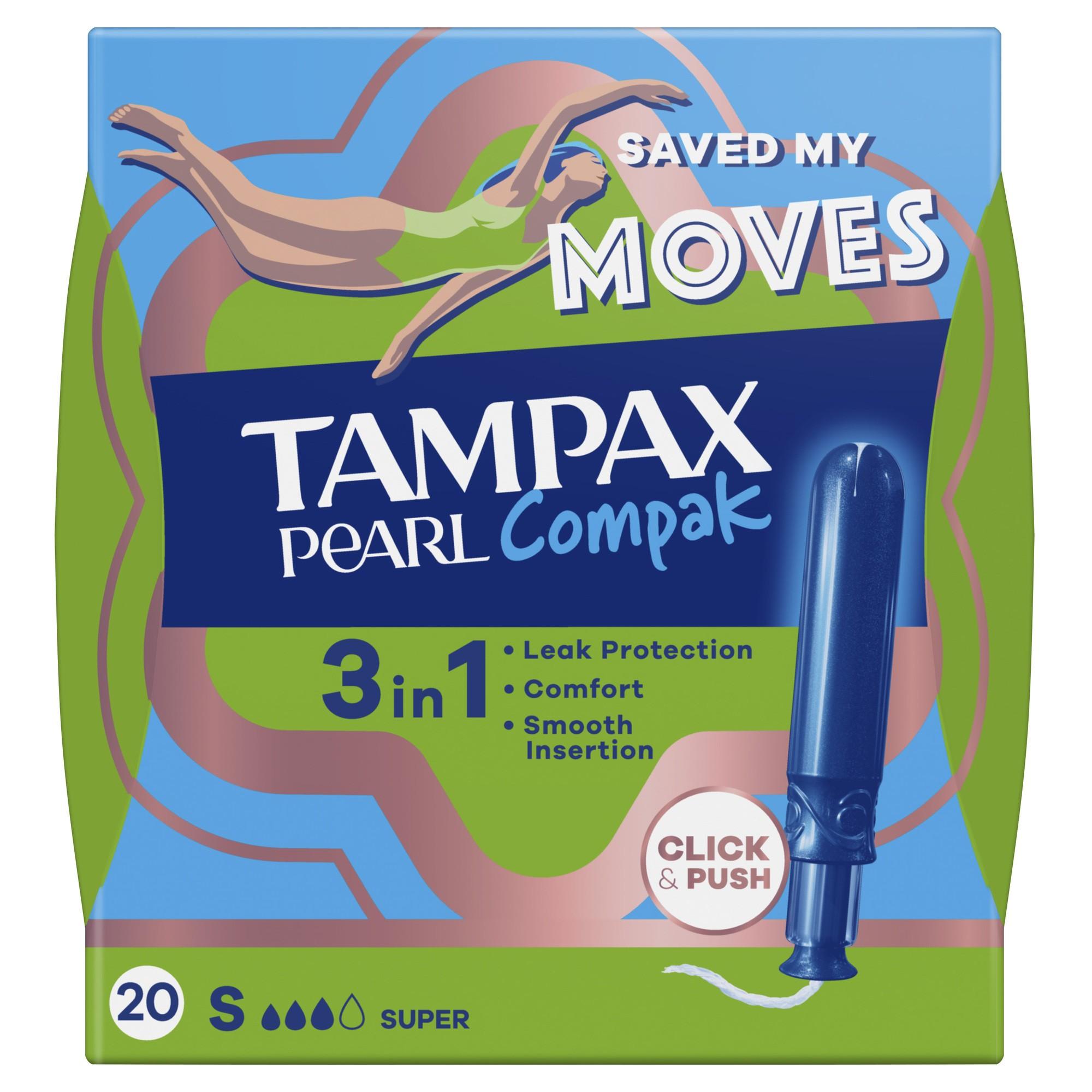 Pearl Compak Super Tampons met Inbrenghuls - 20 st