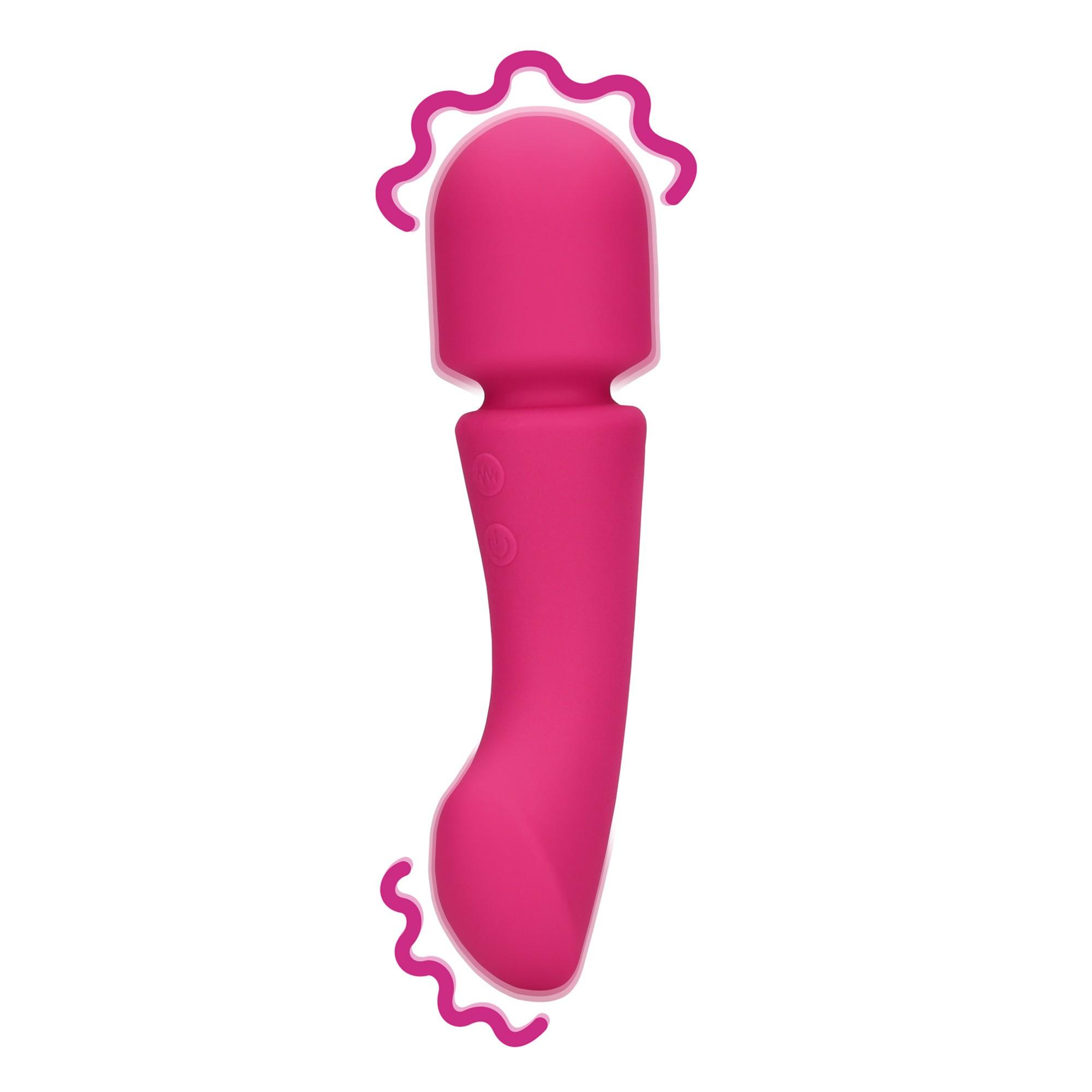Vibromasseur Wand double face en silicone ultra doux