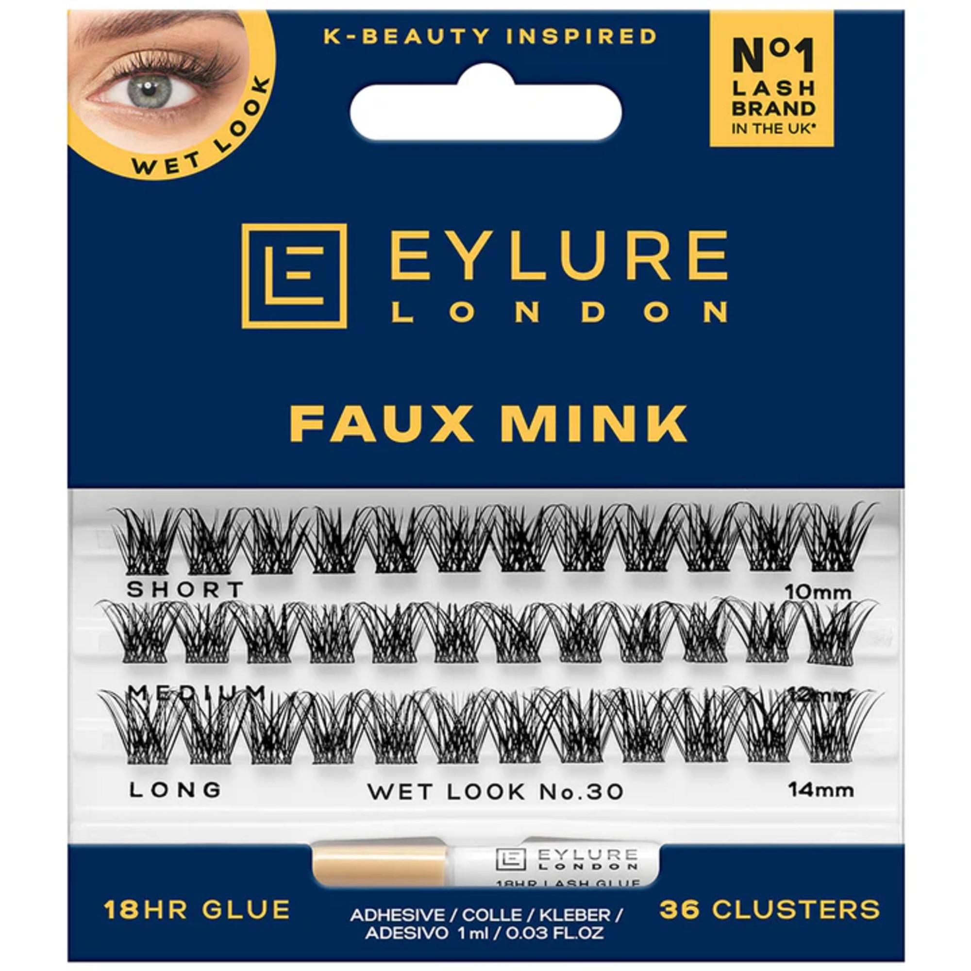 Faux Mink Wet Look Clusterwimpers No.30