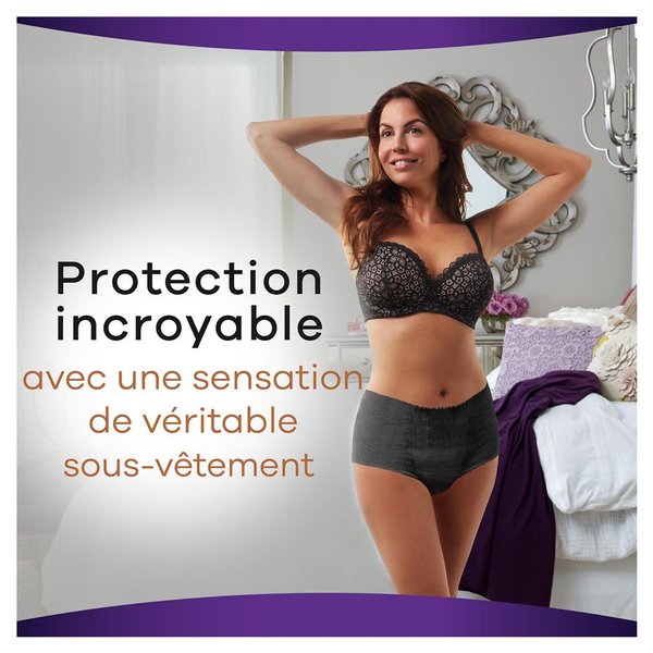 Protège-slips & culottes menstruelles Discreet Boutique Plus Taille L noir  - 8 pièces ALWAYS
